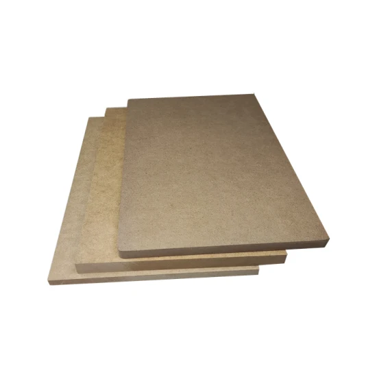 1220*2440mm 1830*2440mm 2mm a 40mm MDF con revestimiento de melamina de diferentes tamaños para el mercado de Chile, México y Colombia