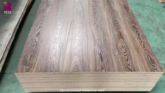 Precio más bajo, tablero MDF de melamina de 18mm de espesor, MDF laminado crudo